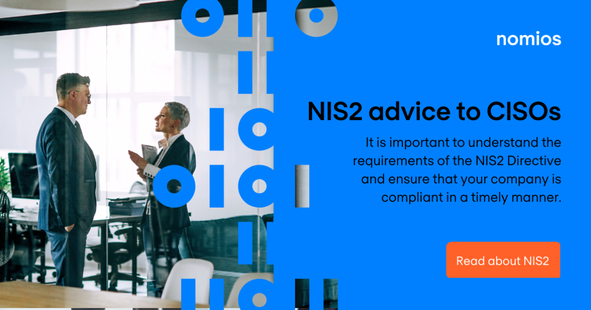 NIS2 advice to CISOs | Nomios Group
